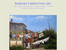 Tablet Screenshot of barbarafarren.com